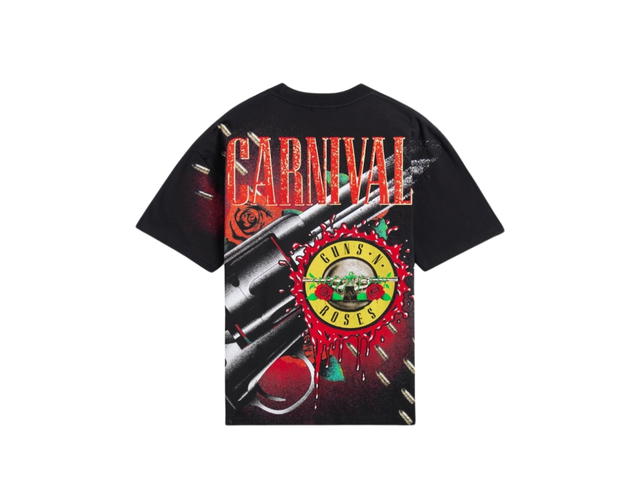 Carnival Carnival x Guns N Roses Patience Ovs Washed T-Shirt Black - view 2