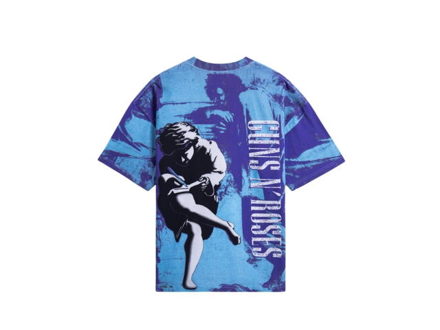 Carnival Carnival x Guns N Roses Shotgun Blues Ovs Washed T-Shirt Blue - view 2
