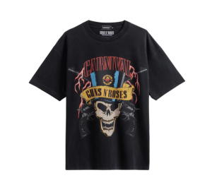 Buy Carnival X Guns N Roses Skull Ovs Washed T-Shirt Black at Sasom – Authentic and Ready to Ship