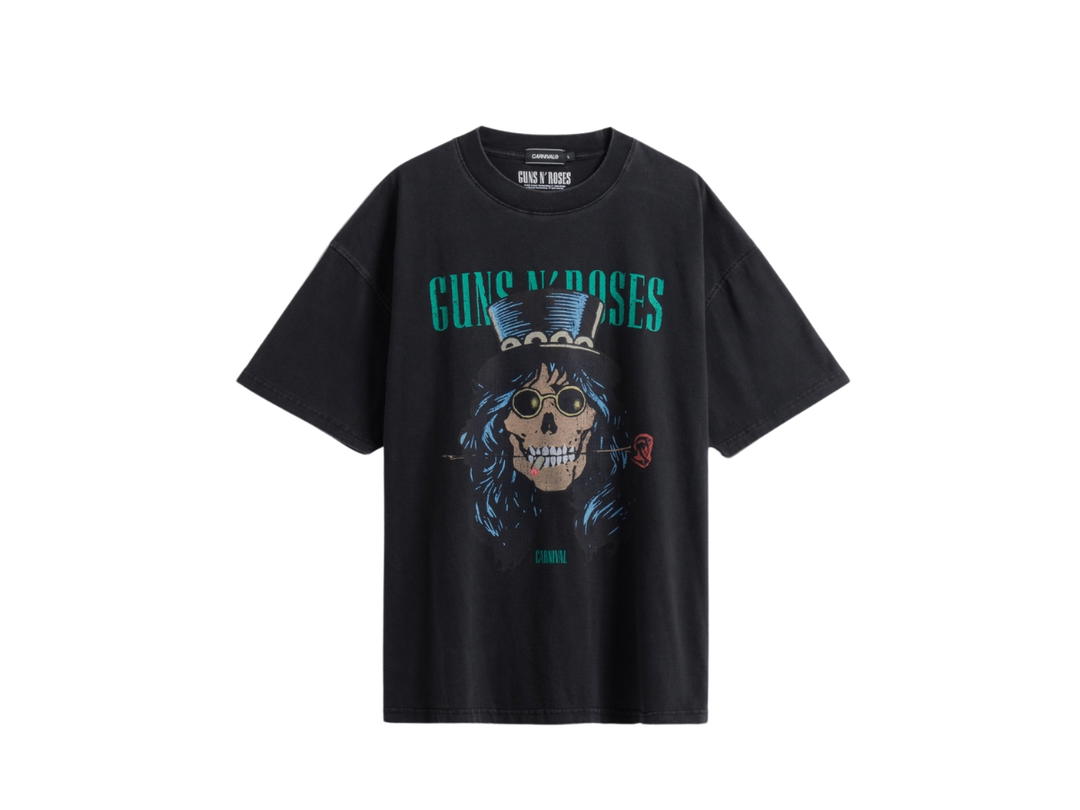 Carnival Carnival X Guns N Roses Slash Ovs Washed T-Shirt Black