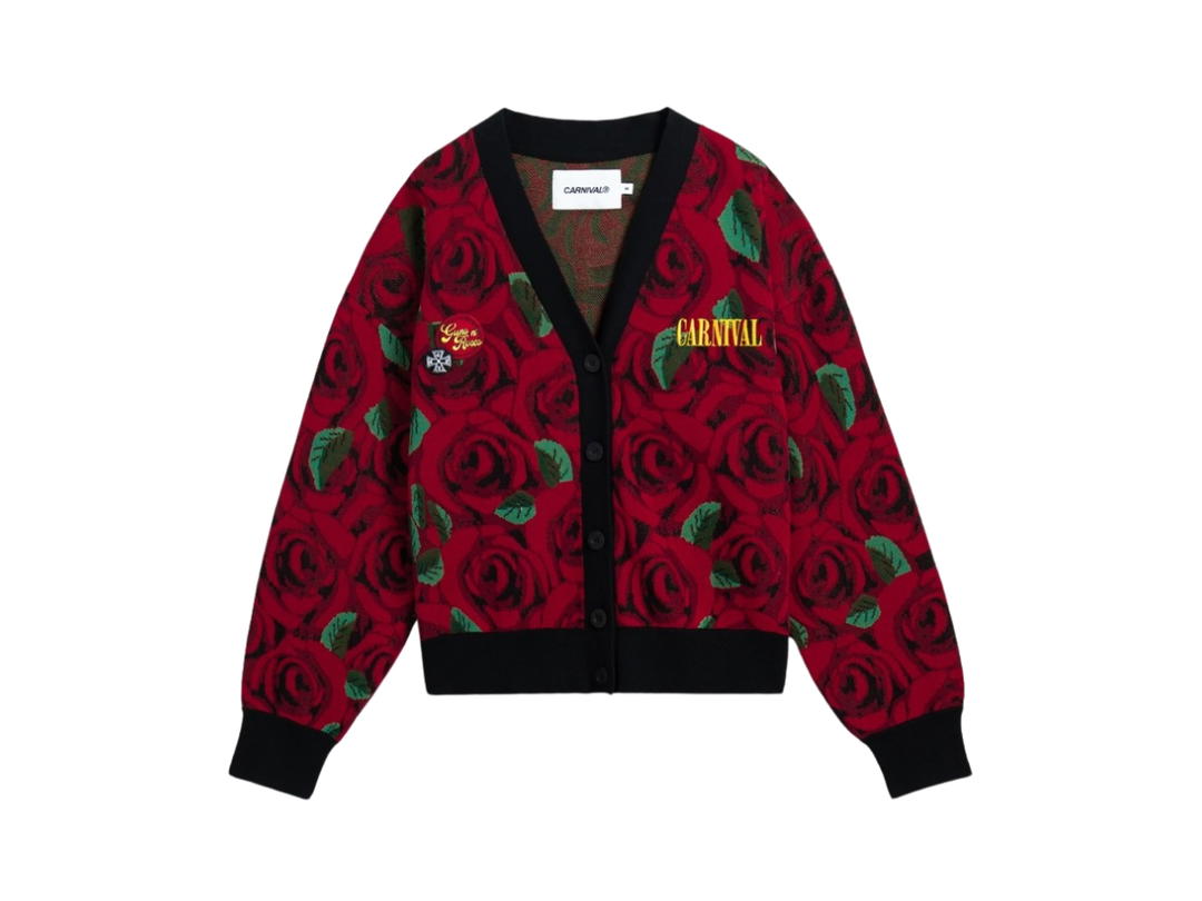 Carnival Carnival x Guns N Roses Think About You Cardigan Red