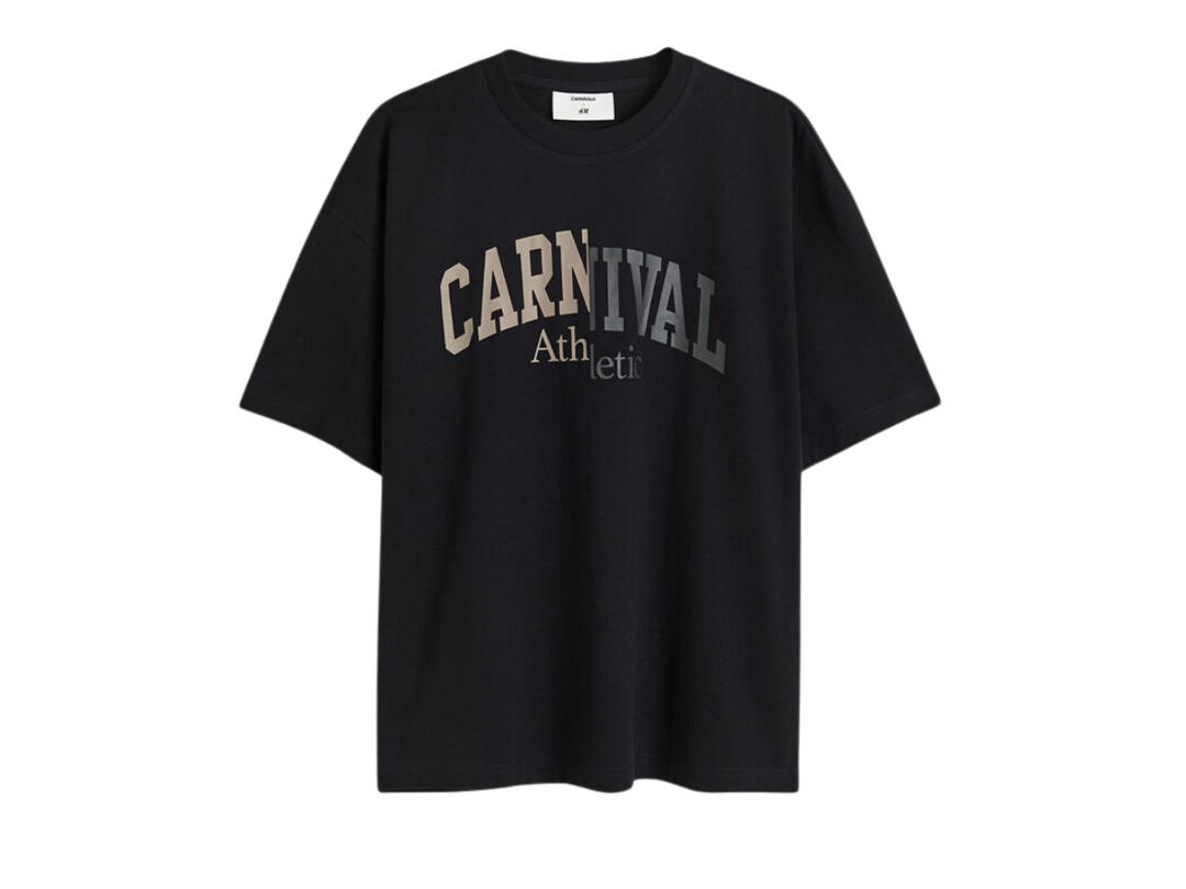 Carnival Carnival x H&M Oversized Fit Printed T-Shirt Black