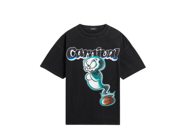 Carnival Carnival x Kaihuaror Haunted OVS Washed T-Shirt Black - view 1