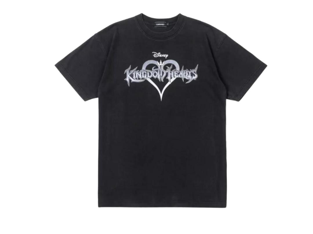 Carnival Carnival x Kingdom Hearts & Friends Logo Washed T-Shirt Black
