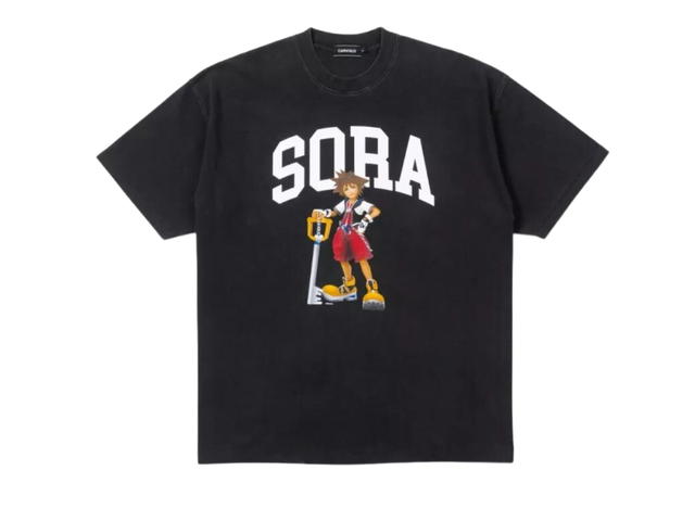 Carnival Carnival x Kingdom Hearts & Friends Sora Washed Oversized T-Shirt Black - view 1