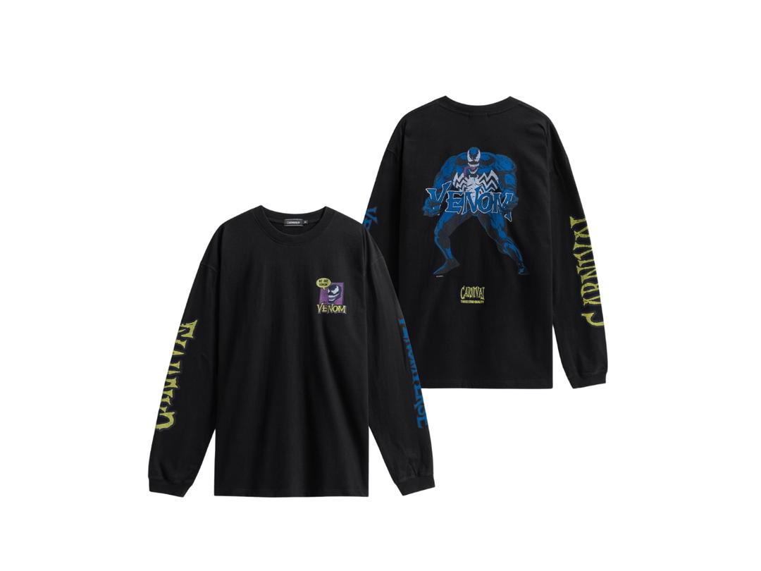 Carnival Carnival x Marvel Venom LS T-Shirt Black