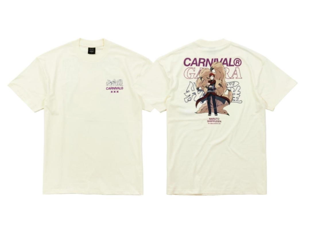 Carnival Carnival X Naruto Shippuden Gaara T-Shirt Cream