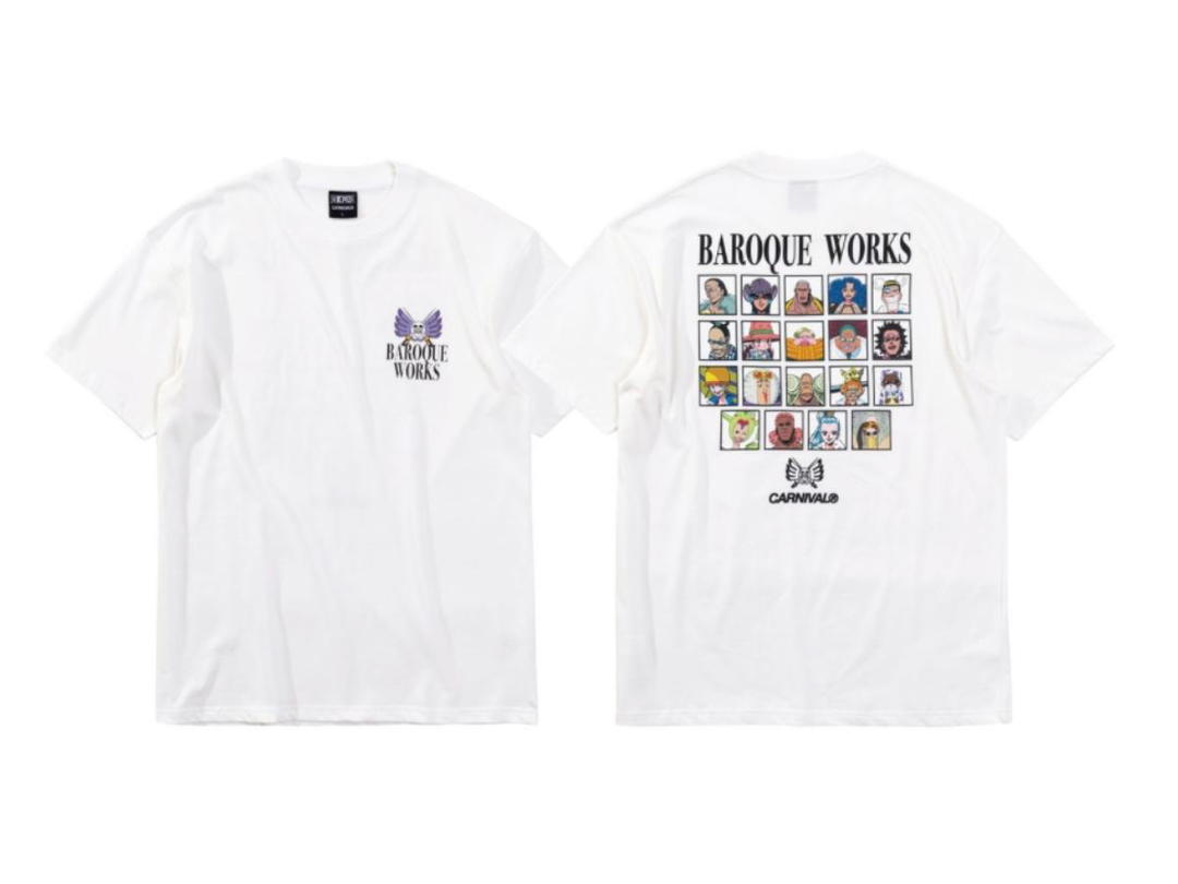 Carnival Carnival X One Piece Baroque Works T-Shirt White (Drop 2)