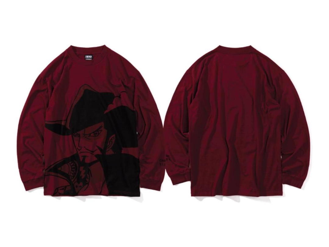 Carnival Carnival X One Piece Mihawk L/S T-Shirt Maroon (Drop 2)
