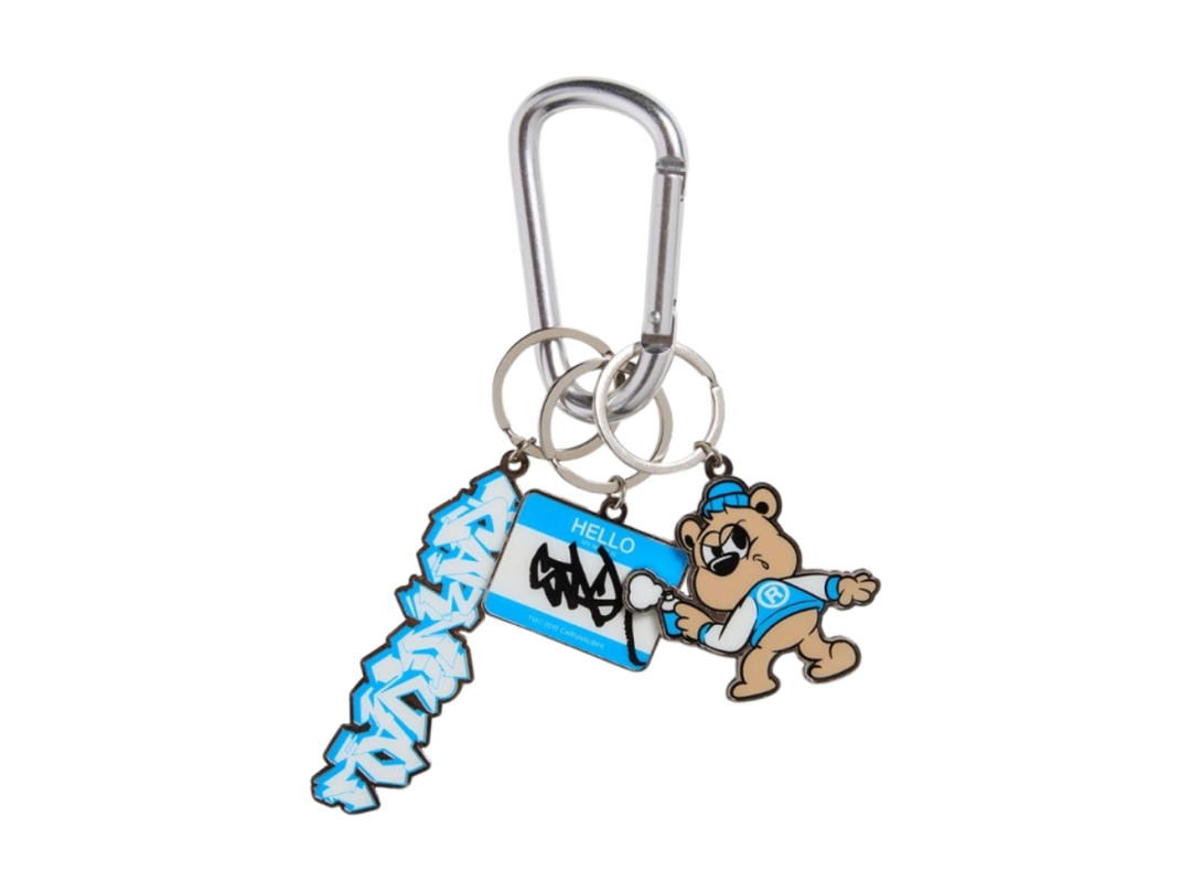 Carnival Carnival X Stash Keychain Blue White And Black