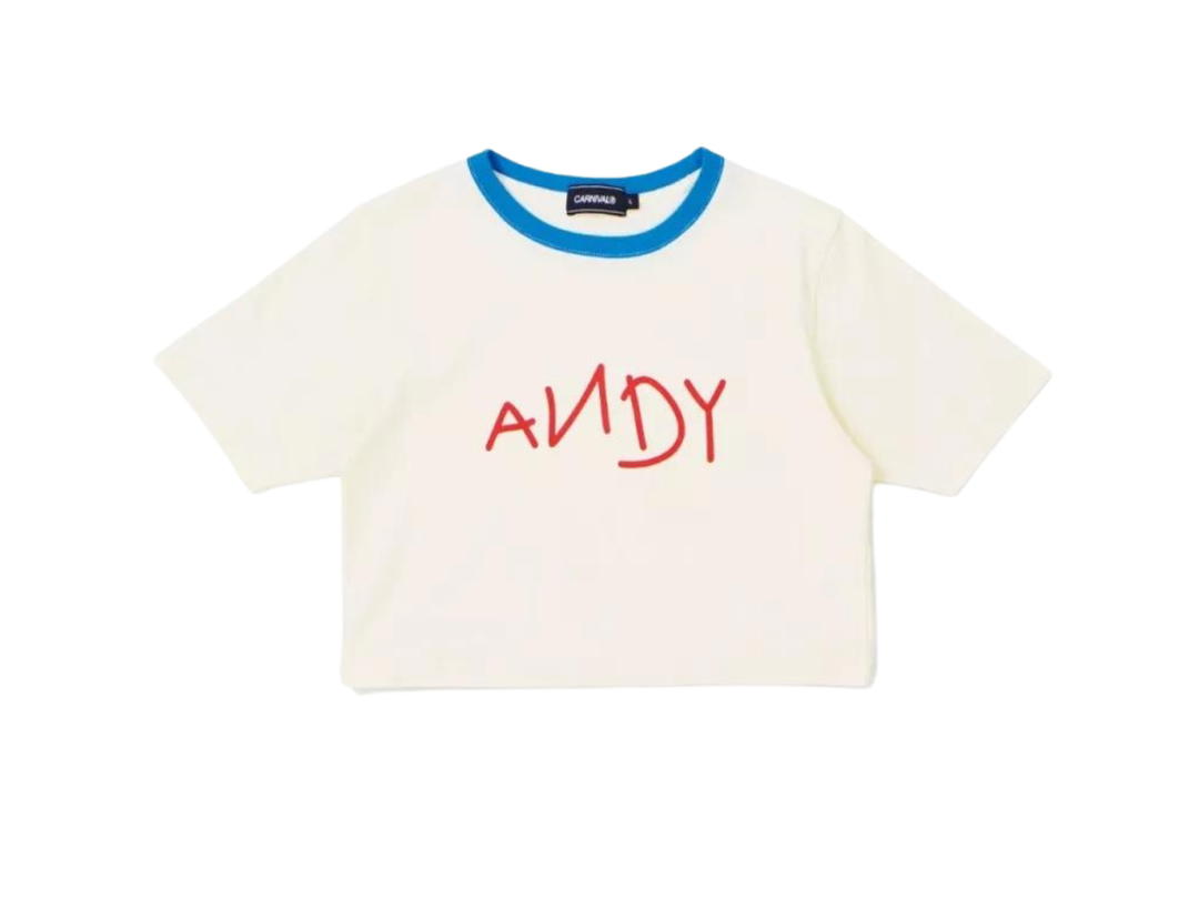 Carnival Carnival x Toy Story Andy Crop T-Shirt Yellow