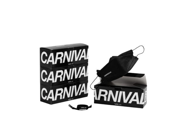 Carnival Carnival X Welcare 3D Mask Set Black - view 3