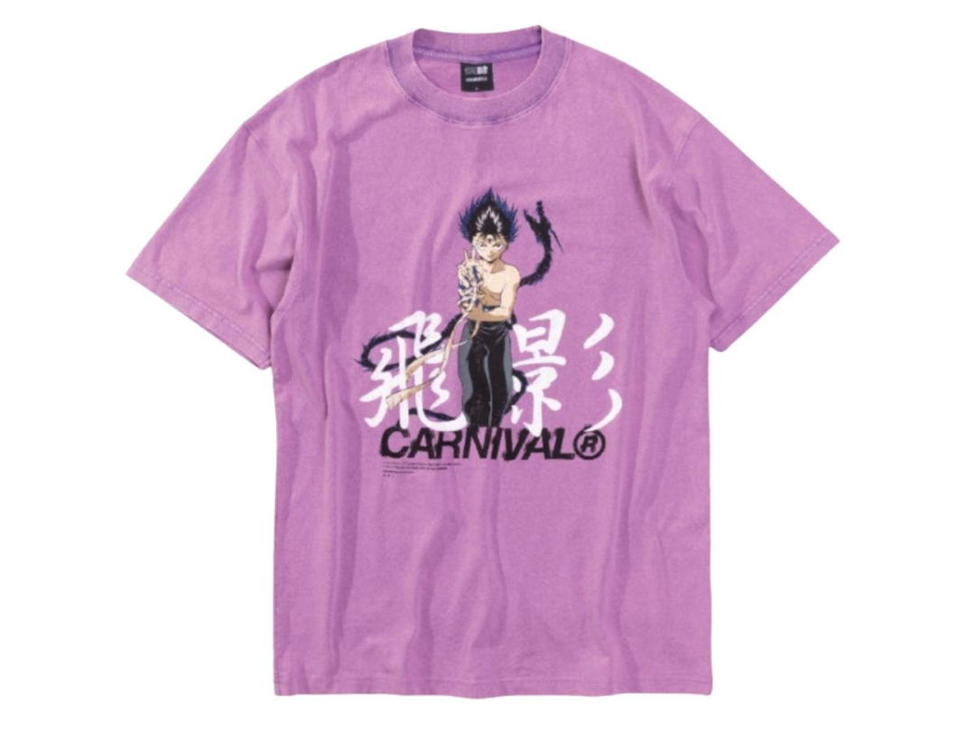 Carnival Carnival X Yuyu Hakusho Hiei Darkness Flame T-Shirt Purple (Drop 1)