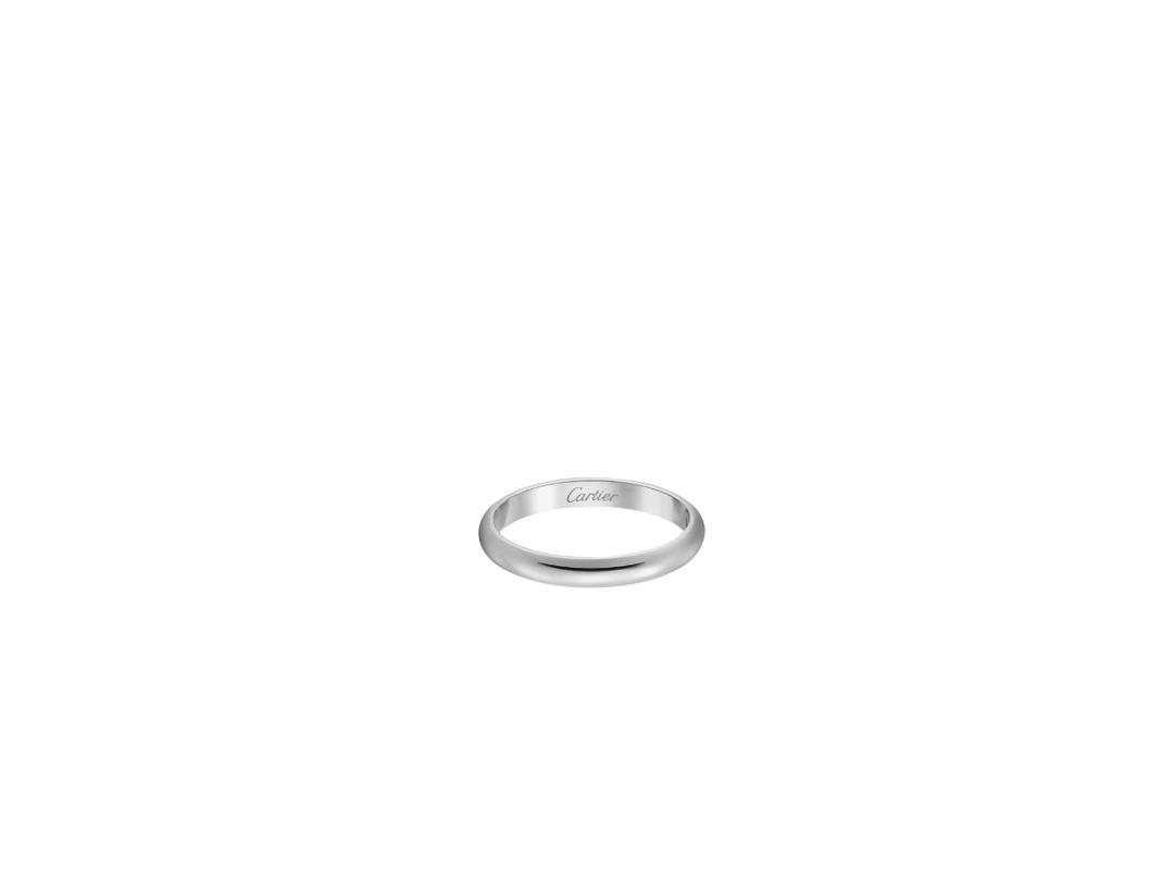 Cartier Cartier 1895 Wedding Band In Platinum 950/1000