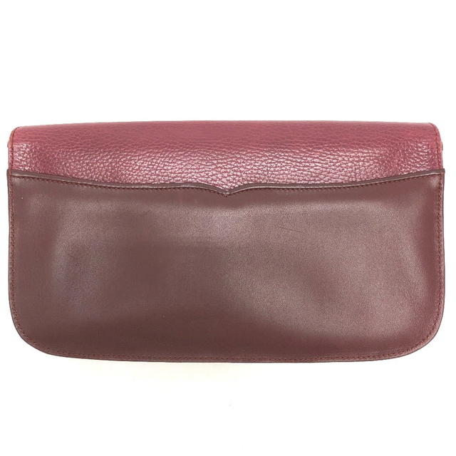 Cartier CARTIER Clutch bag Must de Line Pouch Clutch bag Leather Wine red - view 3