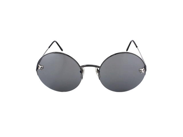 Cartier Cartier CT0022S-001 Sunglasses In Silver-Plate Frame With Grey Lenses - view 2