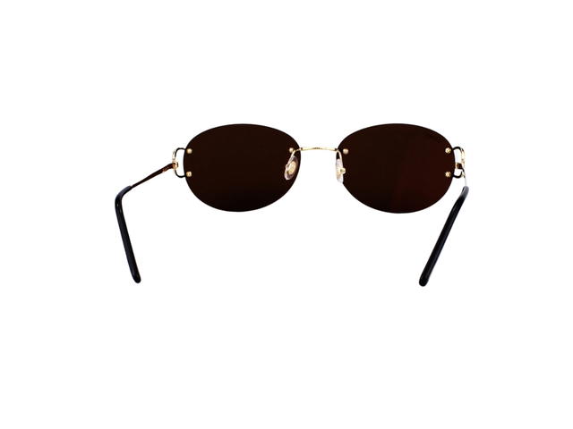 Cartier Cartier CT0029RS-002 Sunglasses In Yellow Gold Titanium Frame With Brown Lenses - view 4