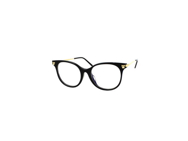 Cartier Cartier CT00310A Glasses In Black-Gold Plate With Demo Lens - view 1