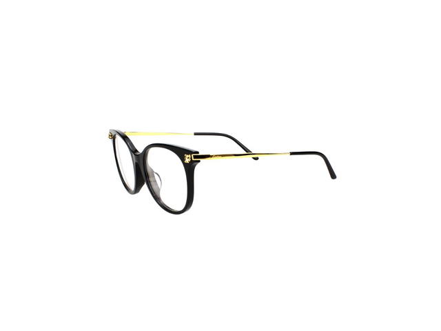 Cartier Cartier CT00310A Glasses In Black-Gold Plate With Demo Lens - view 5