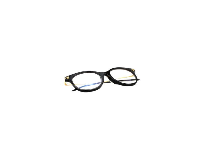 Cartier Cartier CT00310A Glasses In Black-Gold Plate With Demo Lens - view 6