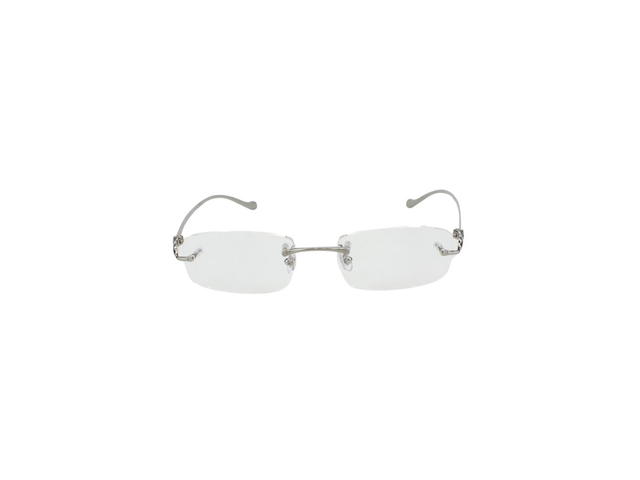 Cartier Cartier CT00610 Glasses In Silver Plate With Demo Lens - view 2
