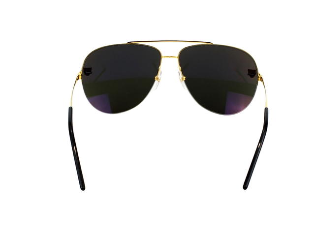 Cartier Cartier CT0065S-002 Sunglasses In Gold-Plate Frame With Gold Lenses - view 4