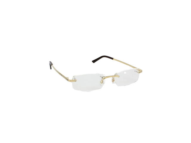 Cartier Cartier CT00870 Glasses In Gold Titanium With Demo Lens - view 3