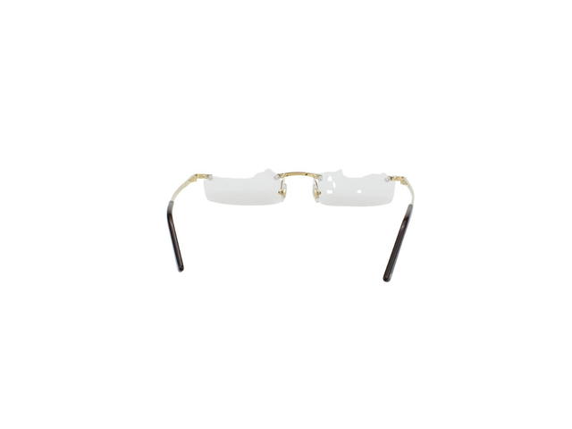 Cartier Cartier CT00870 Glasses In Gold Titanium With Demo Lens - view 4