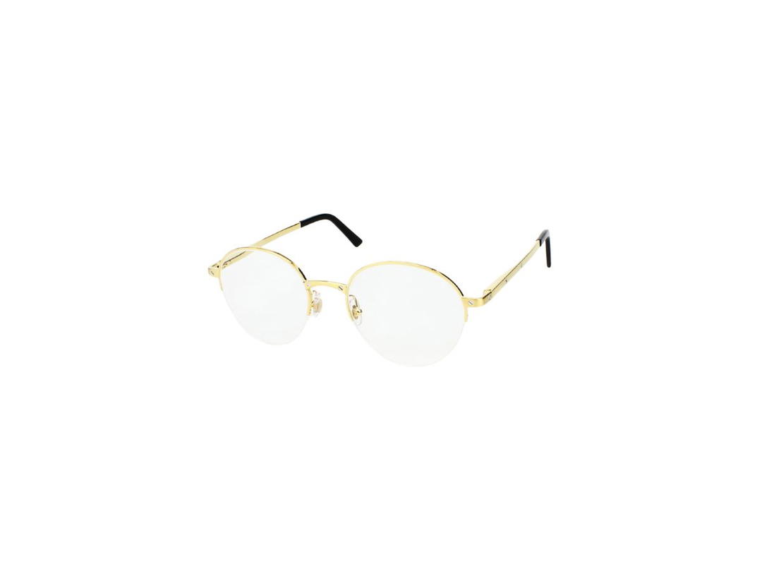 Cartier Cartier CT0108O Glasses In Gold Plate With Demo Lens