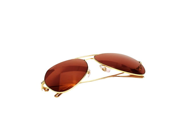 Cartier Cartier CT0110S-010 Sunglasses In Gold-Plate Frame With Red Lenses - view 6