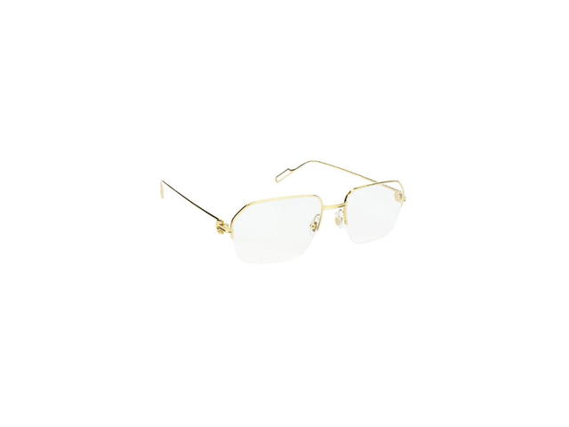 Cartier Cartier CT0114O Glasses In Gold Plate With Demo Lens - view 3