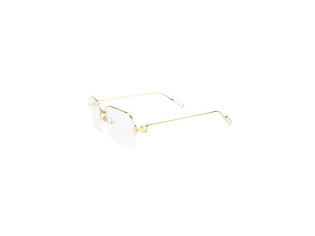 Cartier Cartier CT0114O Glasses In Gold Plate With Demo Lens - view 5