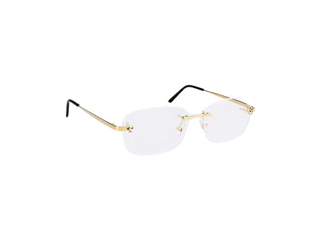 Cartier Cartier CT0148O Glasses In Gold Plate With Demo Lens - view 3