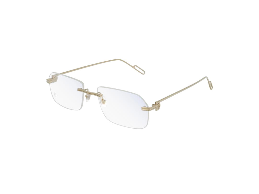 Cartier Cartier CT0162O Glasses In Gold Plate With Demo Lens