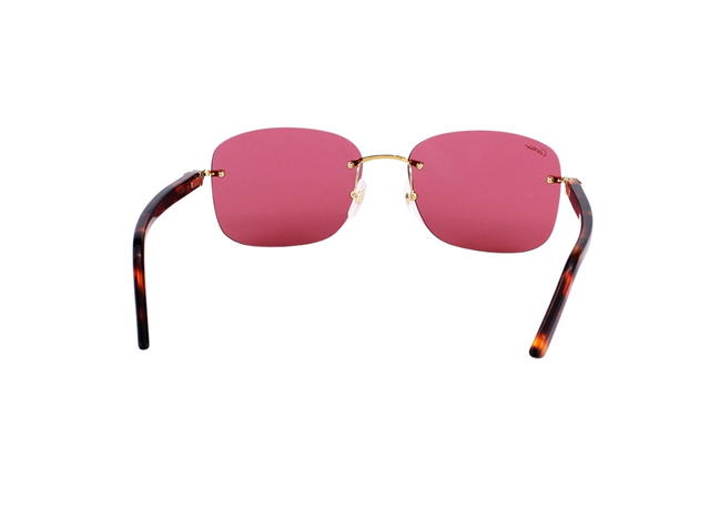 Cartier Cartier CT0227S-005 Sunglasses In Havana Acatate Frame With Pink Frameless Lenses - view 4