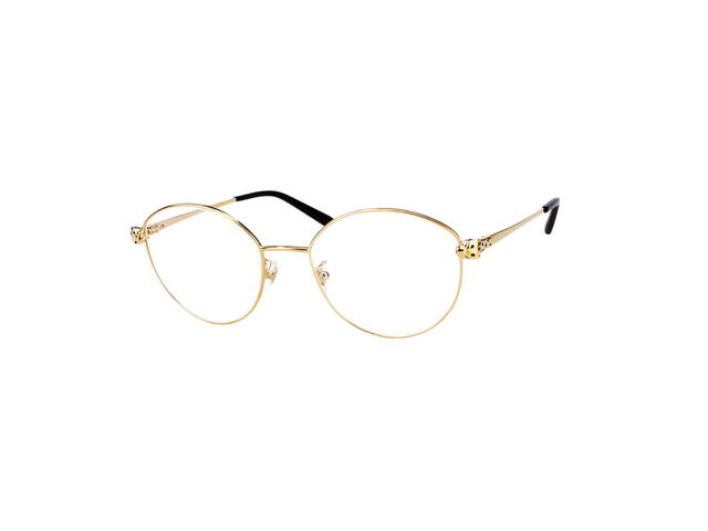 Cartier Cartier CT0234O Glasses In Gold Plate With Demo Lens - view 1