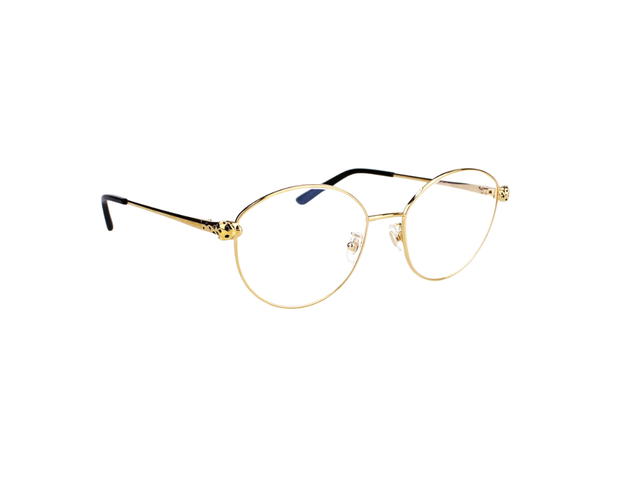 Cartier Cartier CT0234O Glasses In Gold Plate With Demo Lens - view 3