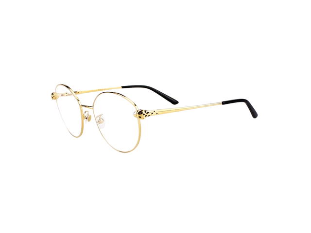 Cartier Cartier CT0234O Glasses In Gold Plate With Demo Lens - view 4