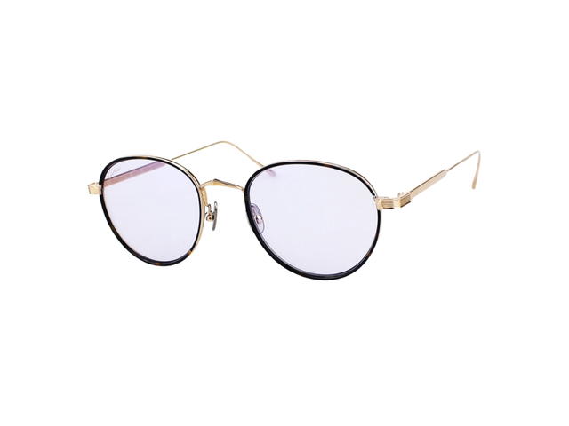 Cartier Cartier CT0250S-009-51 Glasses In Yellow Gold Titanium Frame With Mirror Lenses - view 1