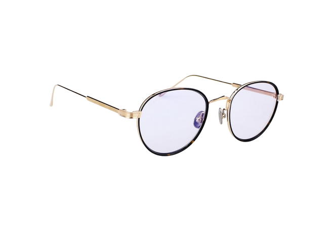 Cartier Cartier CT0250S-009-51 Glasses In Yellow Gold Titanium Frame With Mirror Lenses - view 3