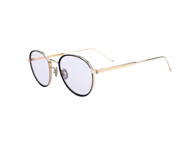 Cartier Cartier CT0250S-009-51 Glasses In Yellow Gold Titanium Frame With Mirror Lenses - view 5