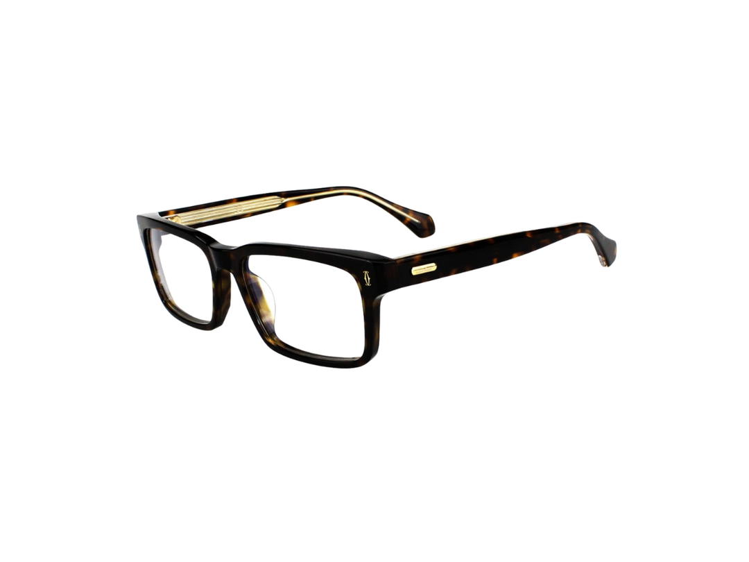 Cartier Cartier CT0291OA Glasses In Gold Plate Acetate With Demo Lens Havana