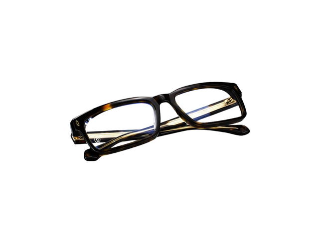 Cartier Cartier CT0291OA Glasses In Gold Plate Acetate With Demo Lens Havana - view 6