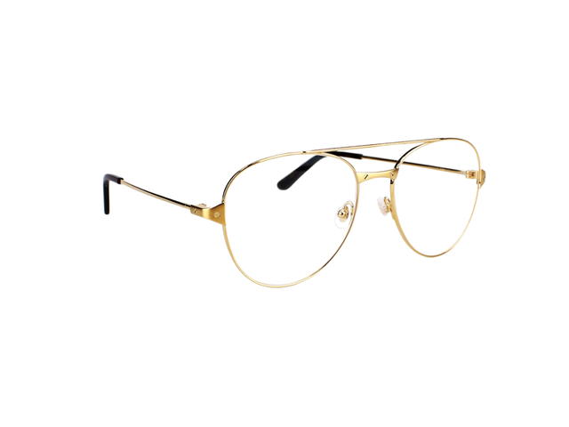 Cartier Cartier CT0307O Glasses In Gold Plate With Demo Lens - view 3