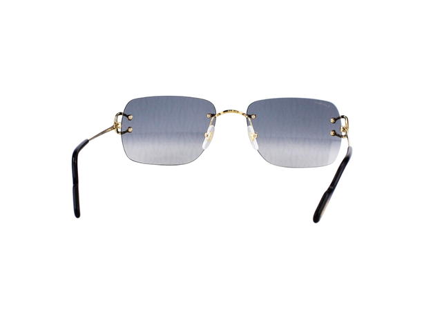 Cartier Cartier CT0330S-008-59 Glasses In Yellow Gold Titanium Frame With CC Logo Grey Gradient Lenses - view 4