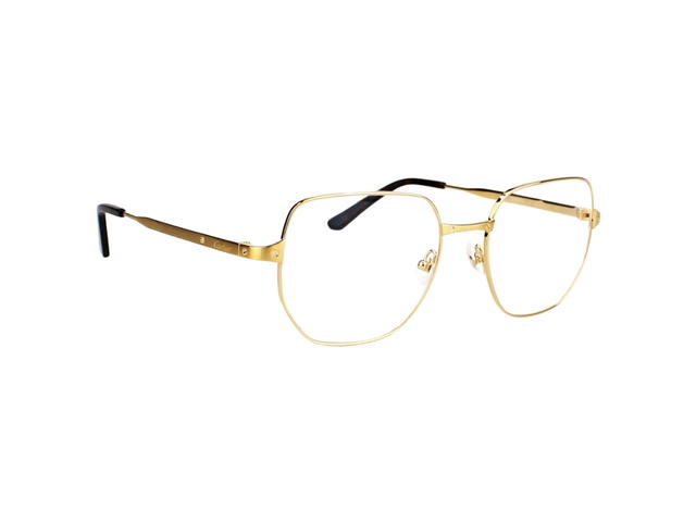 Cartier Cartier CT0339O-001-55 Glasses In Gold-Plate Frame With Mirror Lenses - view 3