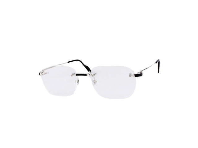 Cartier Cartier CT0343O Glasses In Silver Plate With Demo Lens - view 1