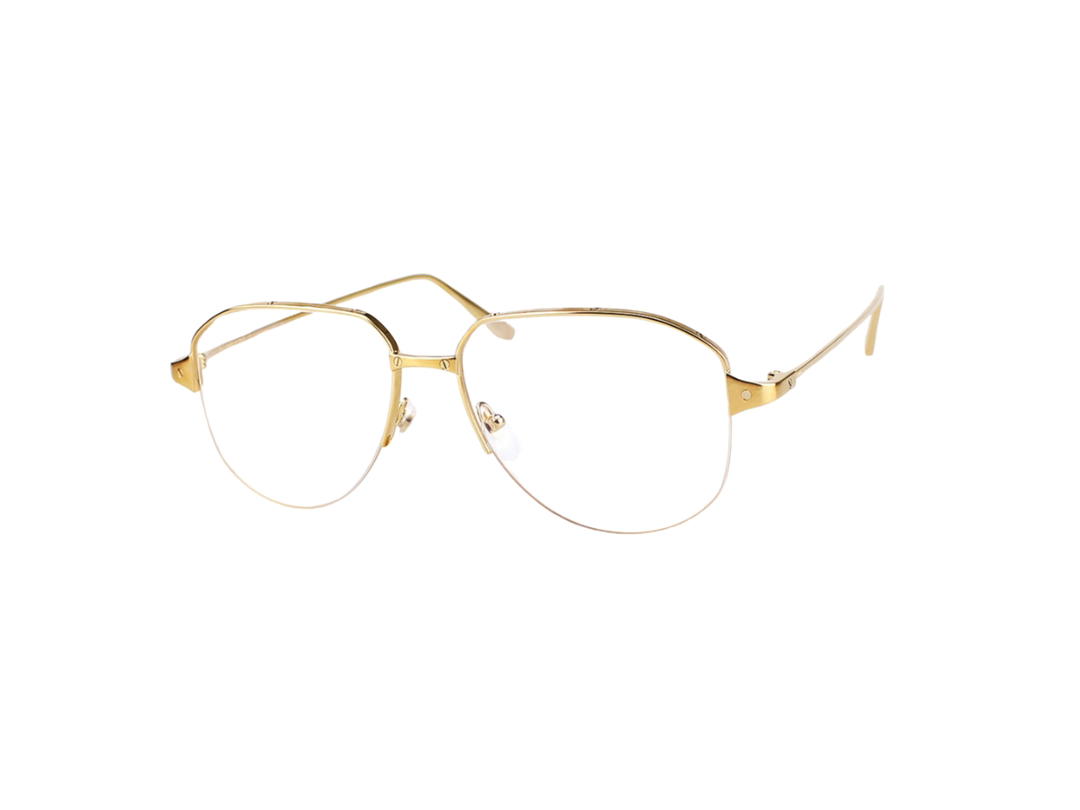 Cartier Cartier CT0352O Glasses In Gold Plate With Demo Lens