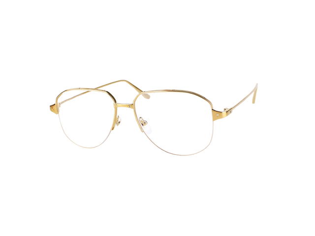 Cartier Cartier CT0352O Glasses In Gold Plate With Demo Lens - view 1