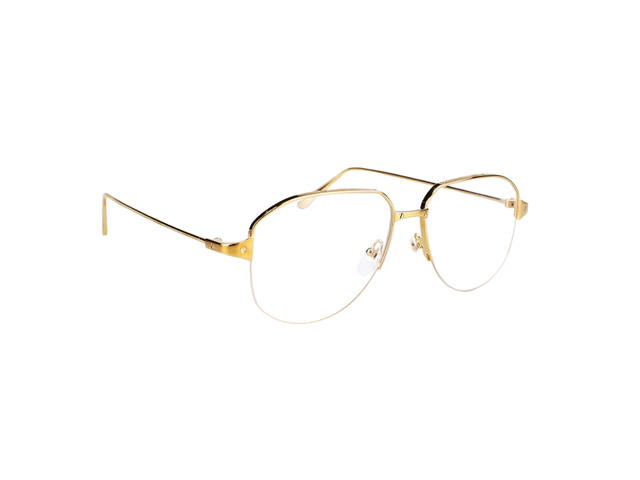 Cartier Cartier CT0352O Glasses In Gold Plate With Demo Lens - view 3